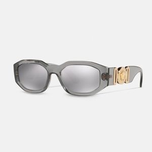 Versace Medusa Biggie Sunglasses Light Grey/Blue